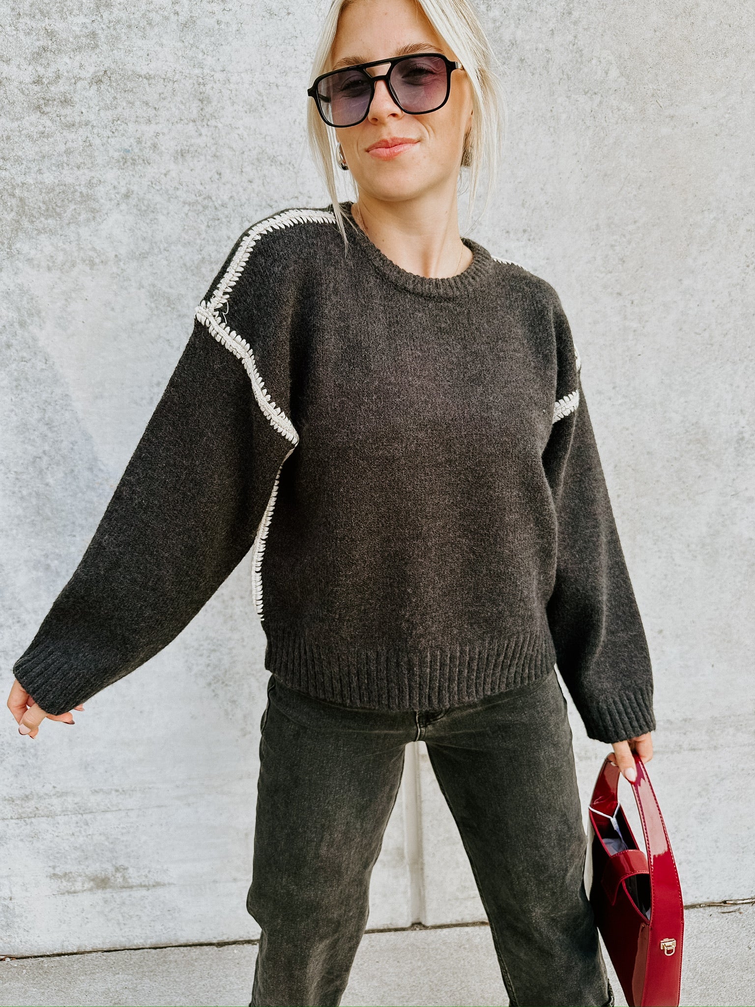 Charlie Charcoal Sweater