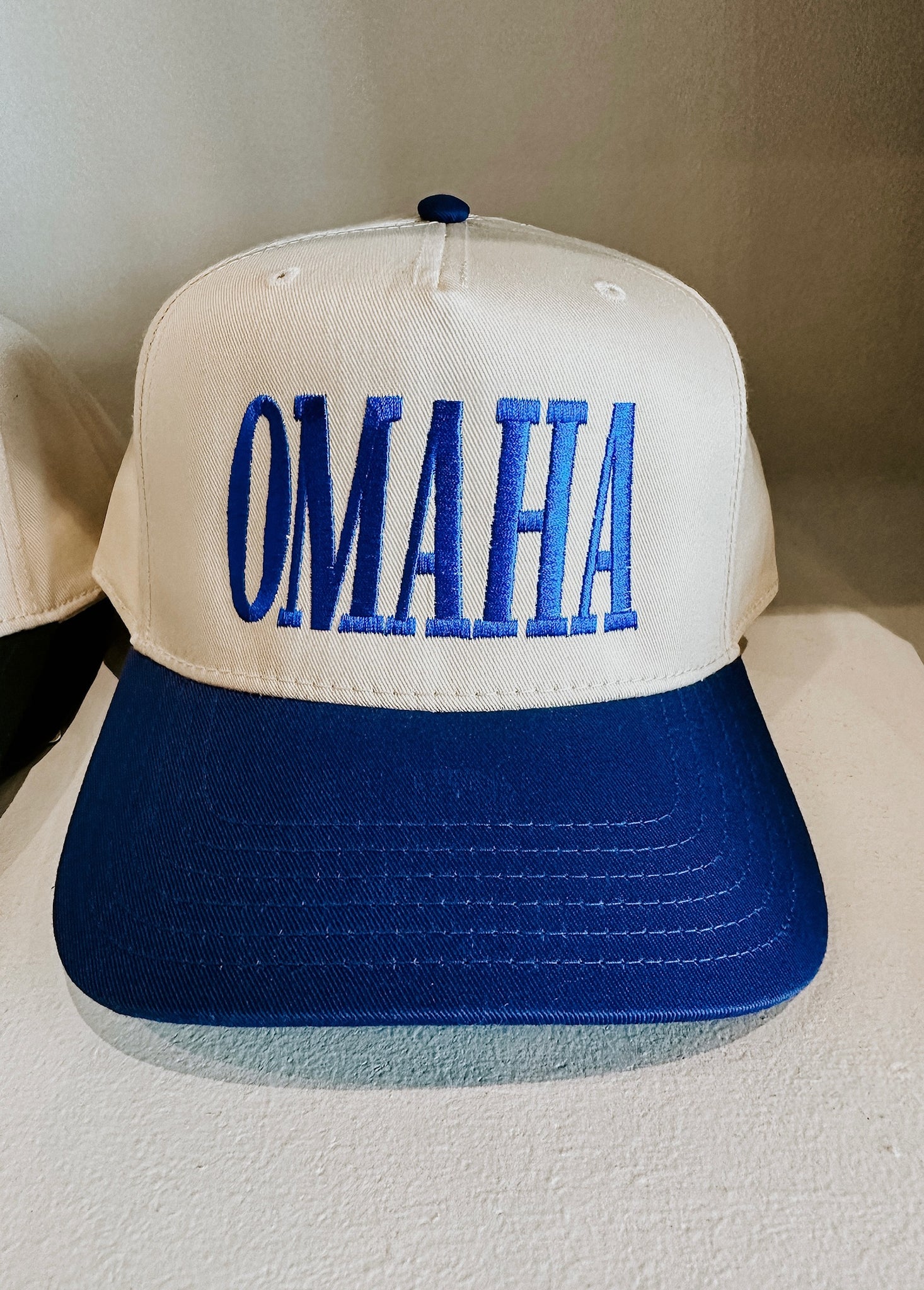 Omaha Hat- Blue/White