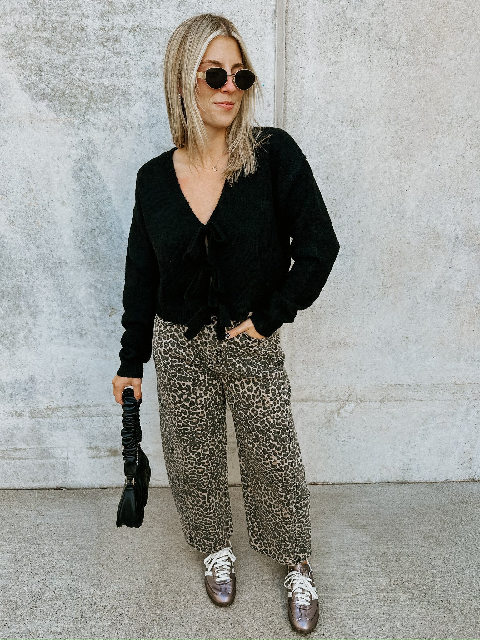 RESTOCK: Cece Leopard Barrel Pants