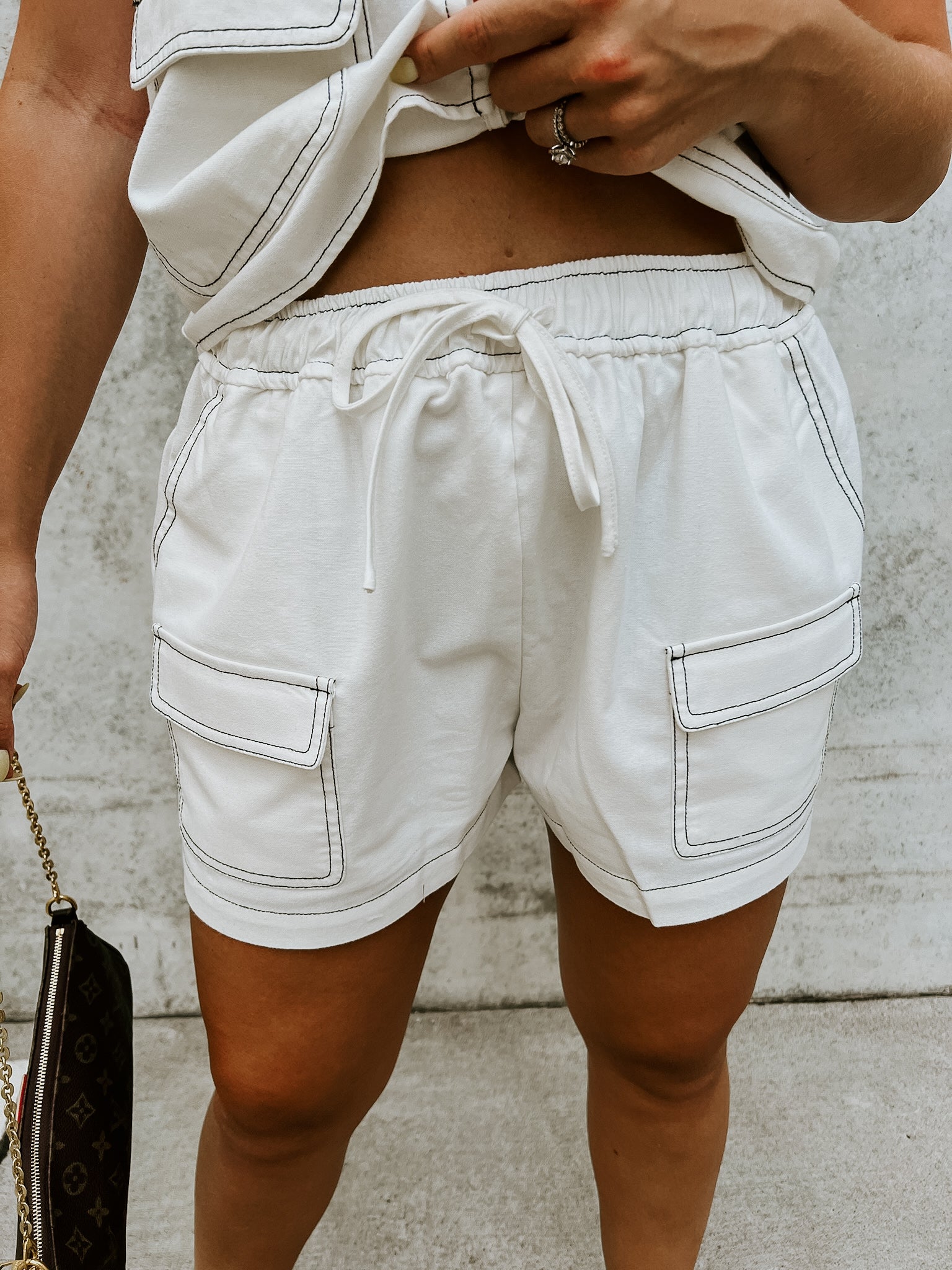 Linen Cargo Short