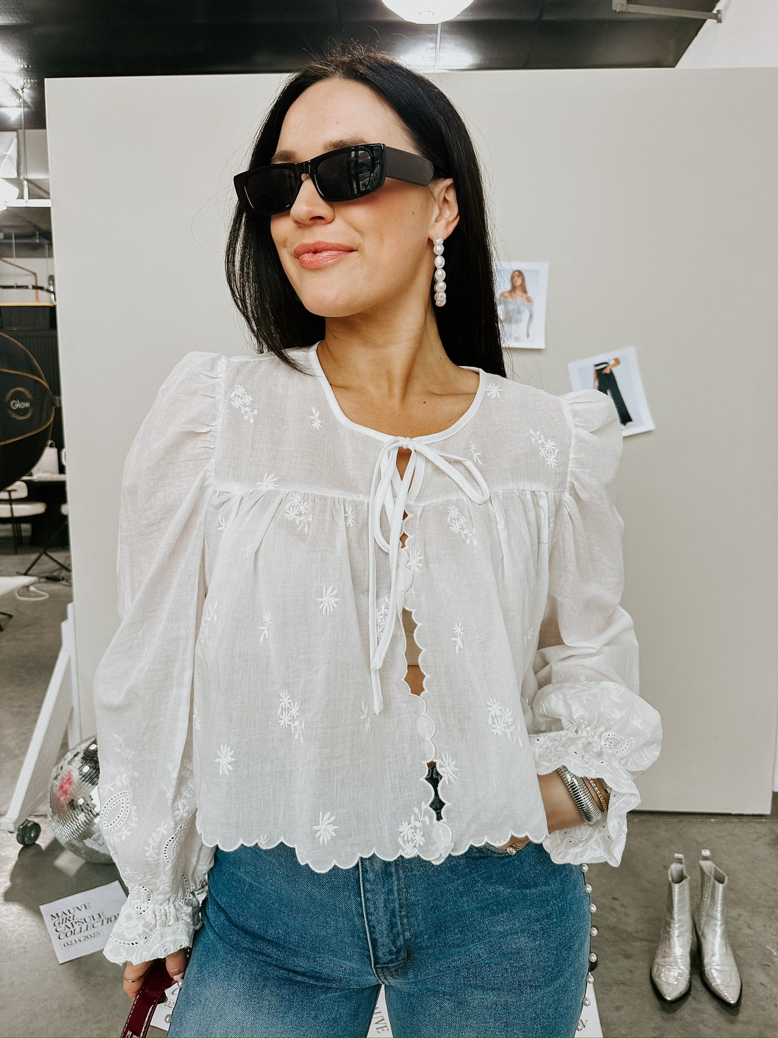 Christina Scallop Blouse