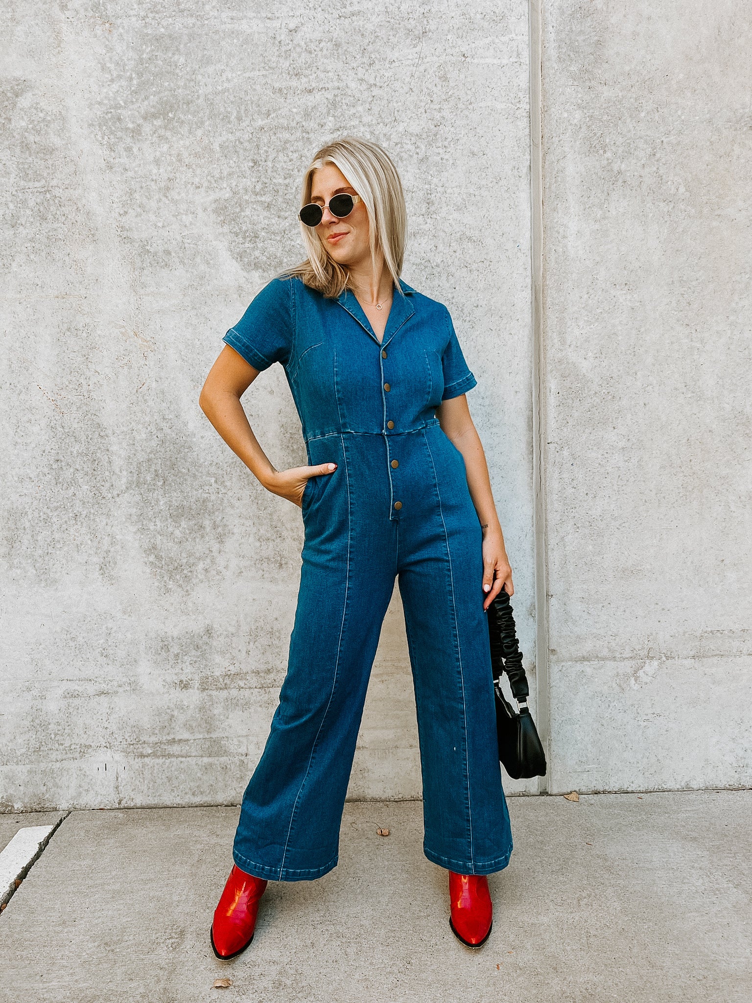 Drew Denim Jumpsuit