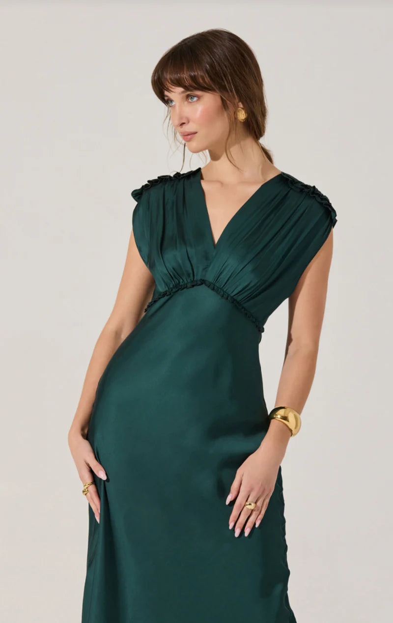 demitra green dress Demitra's outfit | via @sundaykalogeras (deleted?) instagram post - @ramybrook