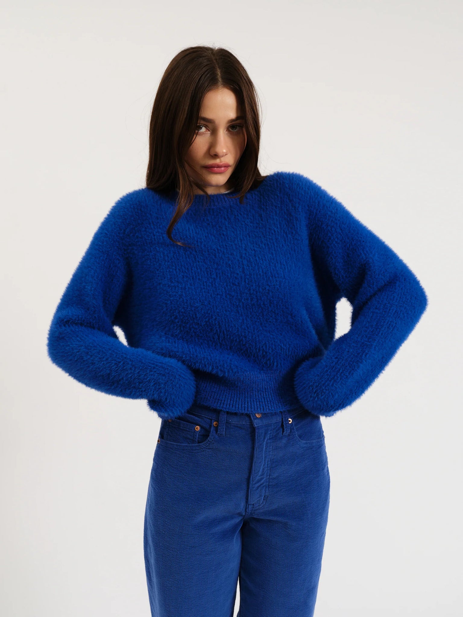 Freya Fuzzy Crewneck Sweater