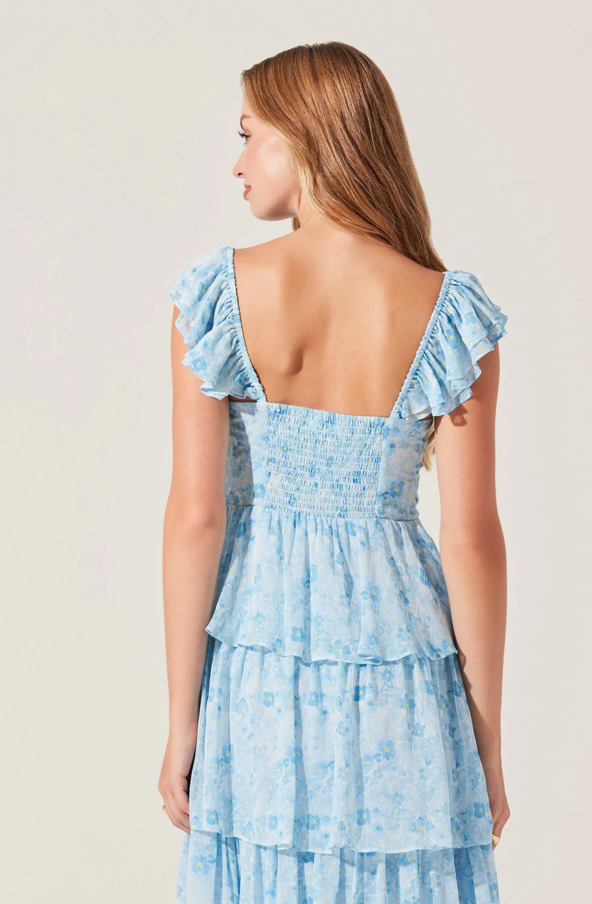 midsummer floral tiered maxi dress ASTR the Label Midsummer Dress in Light Mint Multi Floral