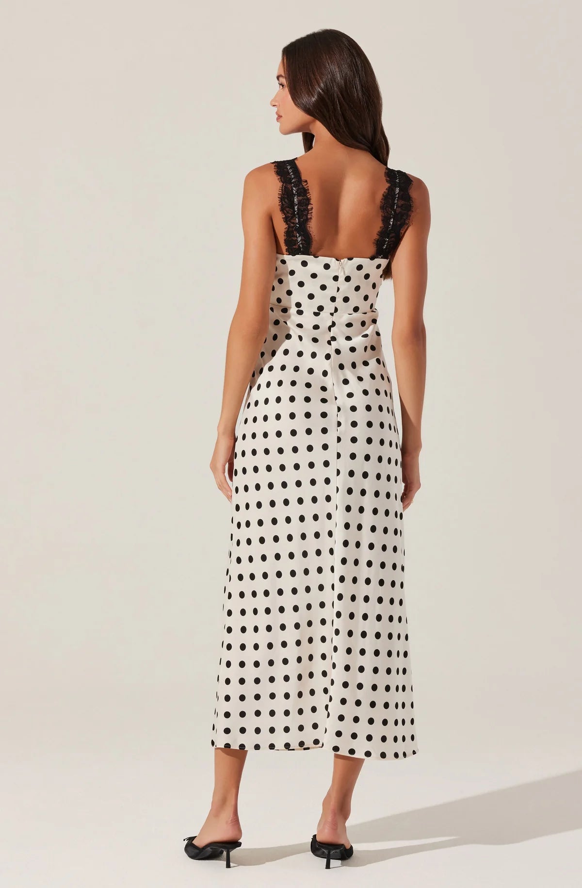 Eirene Polka Dot Midi Dress