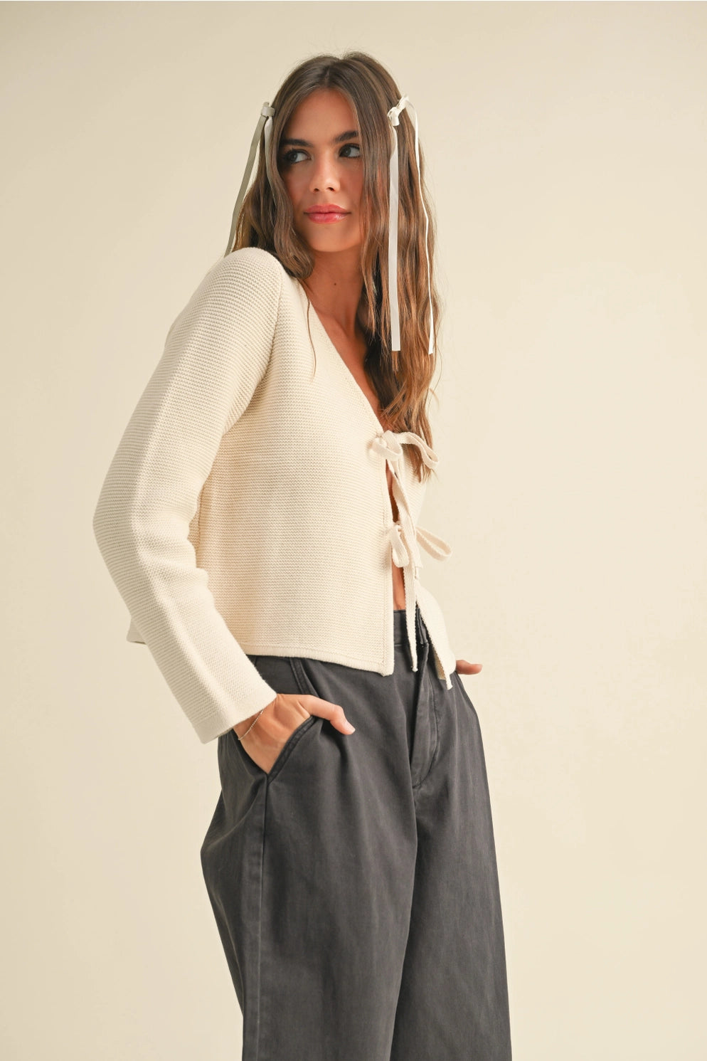Aimee Tie Cardigan