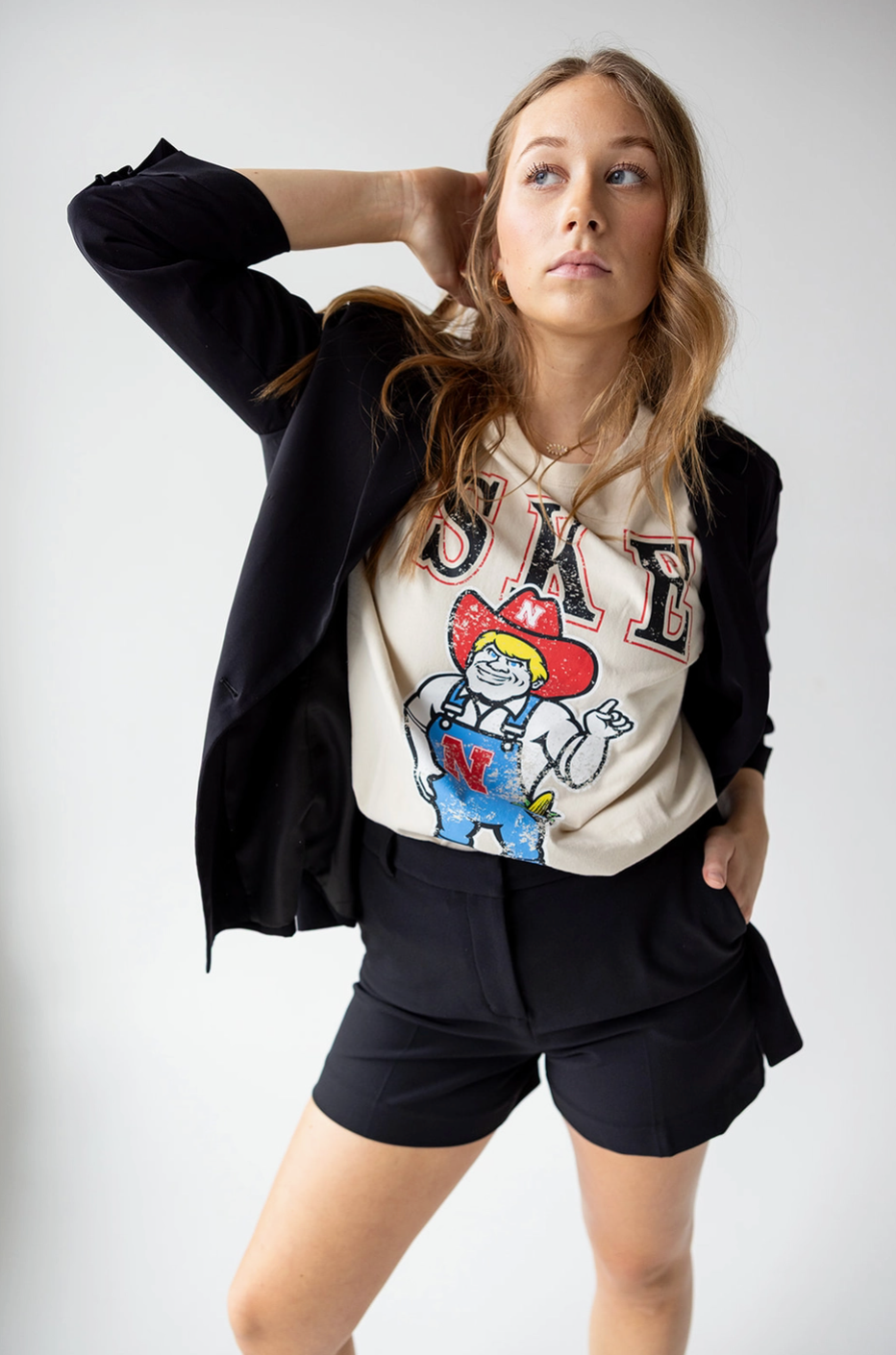 Nebraska Oversized Band Tee