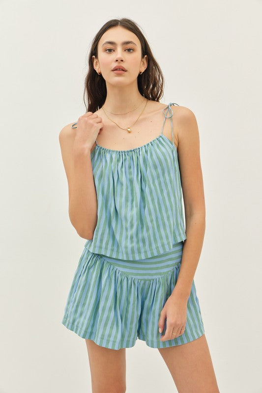 Jade Stripe Short