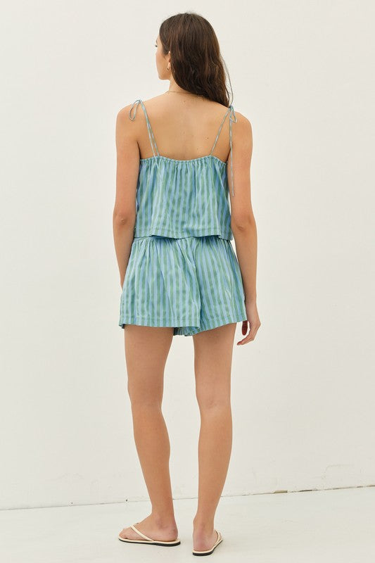 Jade Stripe Short