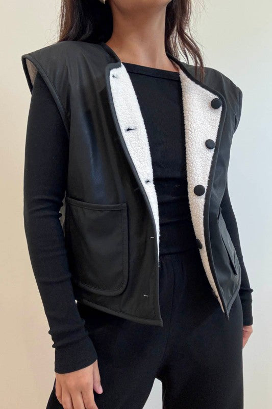 Wesley Sherpa Reversible Vest