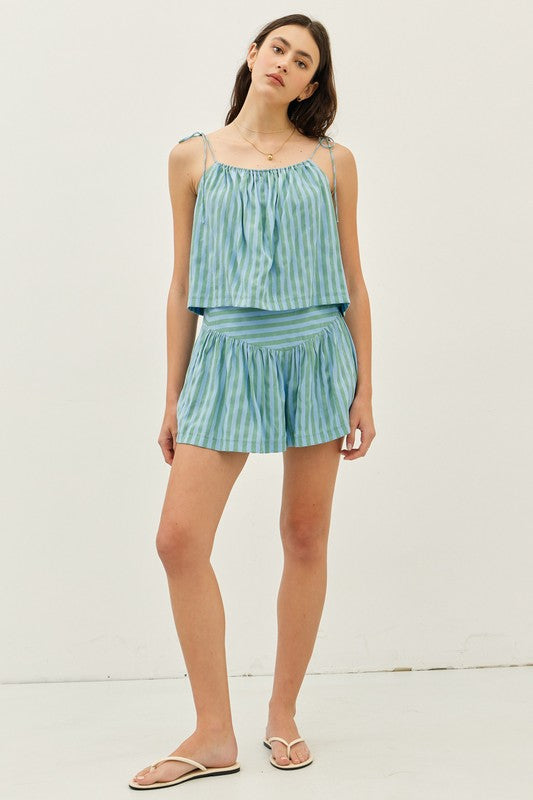 Jade Stripe Top