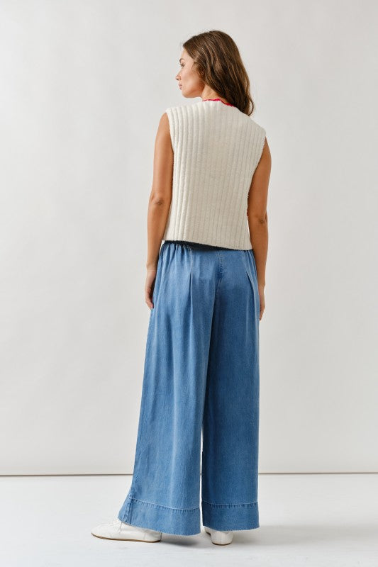 Hattie Contrast Sweater Vest