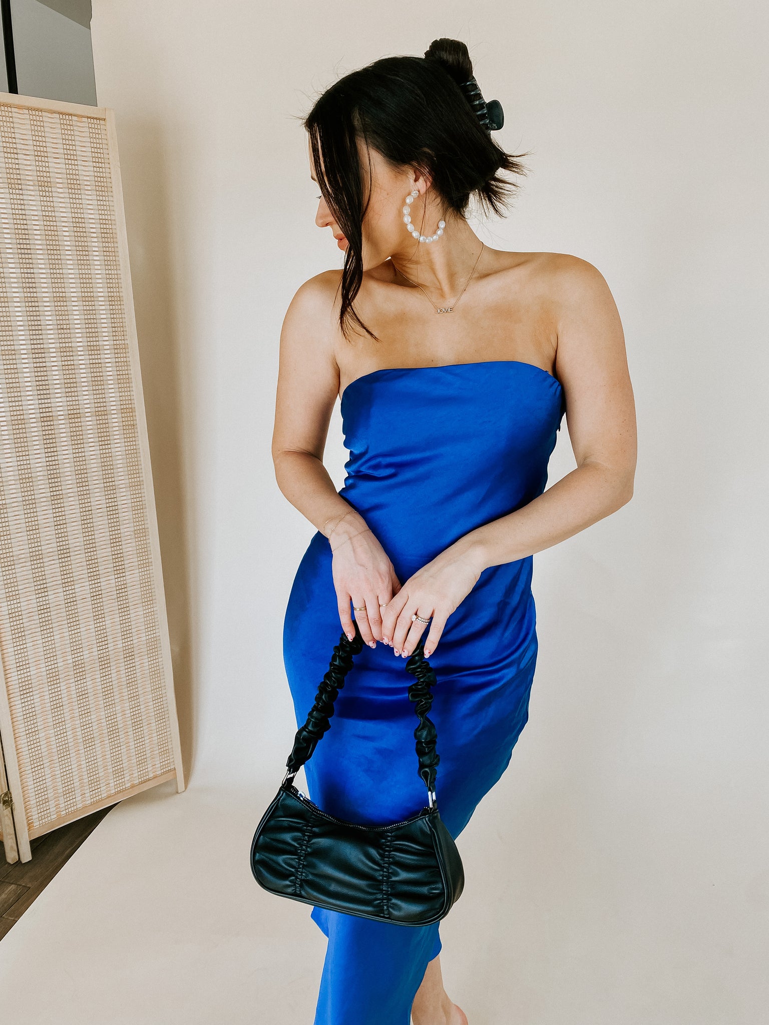 RESTOCK: Cobalt Strapless Dress